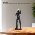 thumbnail image 4 of Band Figure Sculpture, Musical Figure Sculpture Decorative Collectible Flat Bottom  for Bar for Bedroom, 4 of 8