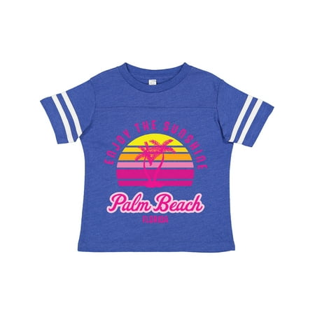 

Inktastic Summer Enjoy the Sunshine Palm Beach Florida in Pink Gift Toddler Boy or Toddler Girl T-Shirt