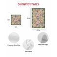 thumbnail image 7 of Green Boho Flower Kitchen Dish Towels for Drying Dishes Set of 4, Spring Watercolor Country Floral Plant Waffle Weave Microfiber Hand Tea Bathroom Towels Quick Dry & Absorbent Towel 12x12, 7 of 7