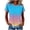 Sky Blue, variant on Sexlip Womens Short Sleeve Ombre Crew Neck T Shirt Gradient Design Breathable Fabric Relaxed Silhouette for Beach Days Blue XXL