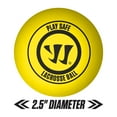 thumbnail image 4 of Warrior Recreational Lacrosse Ball - Yellow - Play Safe Rubber Full Size 2.5" Ball, 4 of 8