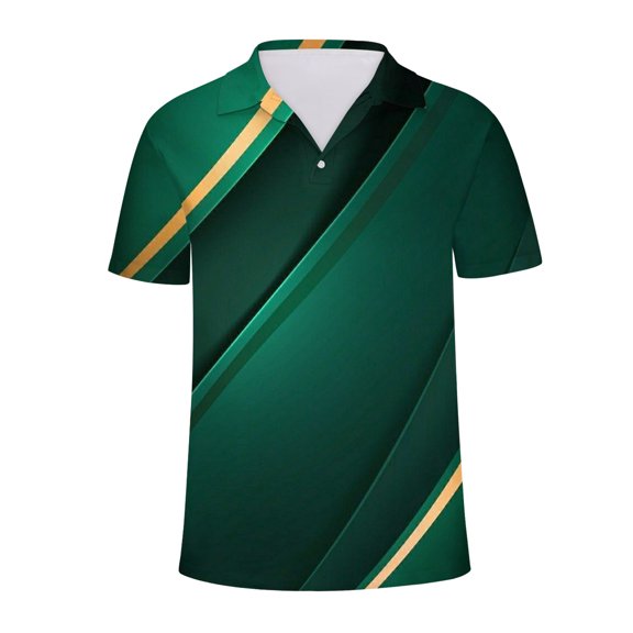 UVEASISHA Men's Big and Tall Golf Polos Shirts,Mens Short Sleeve Polos Shirts Moisture Wicking Relaxed Fit Tennis T-Shirt Casual Athletic Golf Tee Quick Dry 2025,Green L