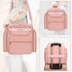 thumbnail image 2 of Qarigey Bolsa de almacenamiento impermeable ligera de tela para viajes y deportes bolsa de viaje impermeable grande Bolsas de mensajero y de hombro Rosa, 2 of 6