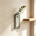 thumbnail image 5 of Wall Mounted Iron Vase, Minimalist Hydroponic Plant Stand with Clear Glass for Living Room Decor, 5 of 6