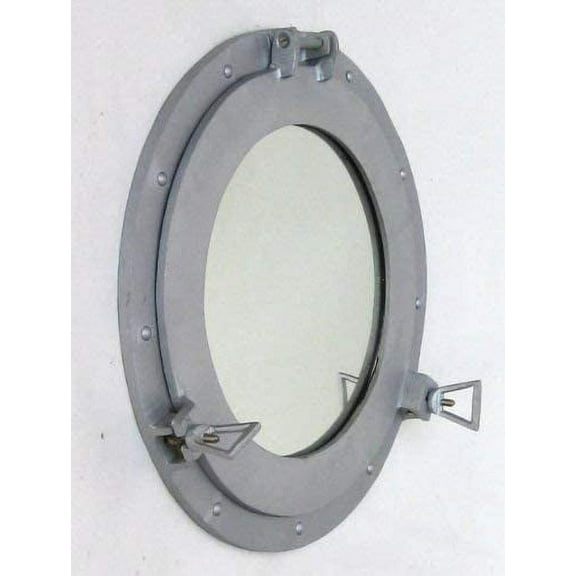 Nagina International Real Simple...A HANDTOOLED Handcrafted Aluminum Porthole Mirror!!