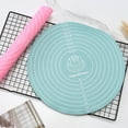 thumbnail image 3 of Ludlz Kneading Pad Wide Application Non-slip Non-stick Food Accessible Scale Line Rolling Dough Silicone Household Dough Mat Kitchen Gadget, 3 of 8