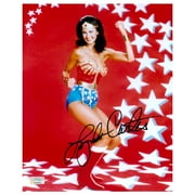 Lynda Carter Autographed 1976 Wonder Woman 8x10 Defender of Truth Photo
