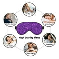thumbnail image 4 of Rocae Purple Glitter for Mask for Women Men, Luxury Eye Cover Eye Shade with Adjustable Strap for Travel, Nap, Meditation, 4 of 7