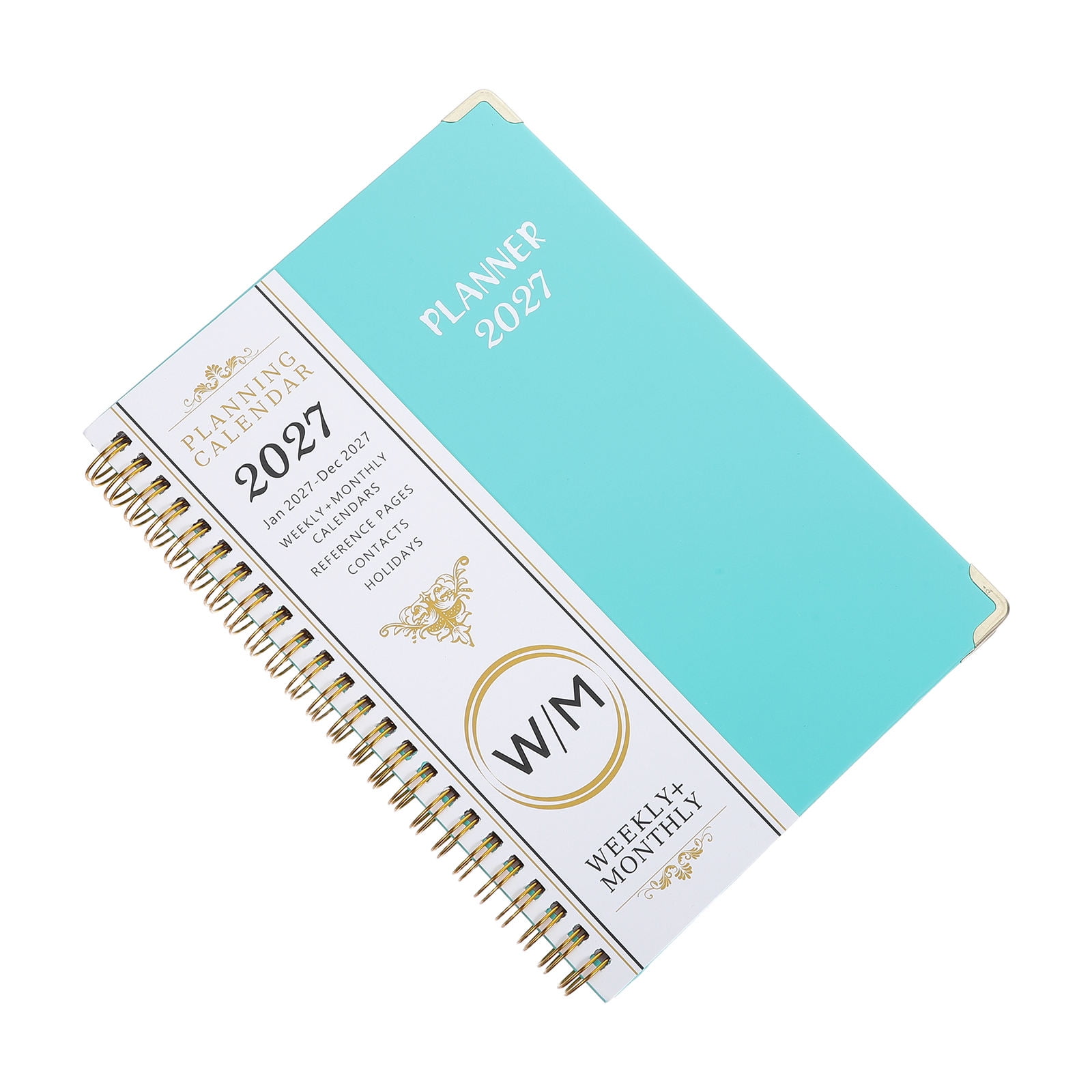 WEUVEB 2027 Academic Planner Sky Coil Bound Notebook for College Students and Office Use