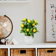 thumbnail image 3 of Mini Potted Plant Simulation Lemon Pots Artificial Kumquat Tree Plastic Decorate Home Decorations Fake Plants, 3 of 16