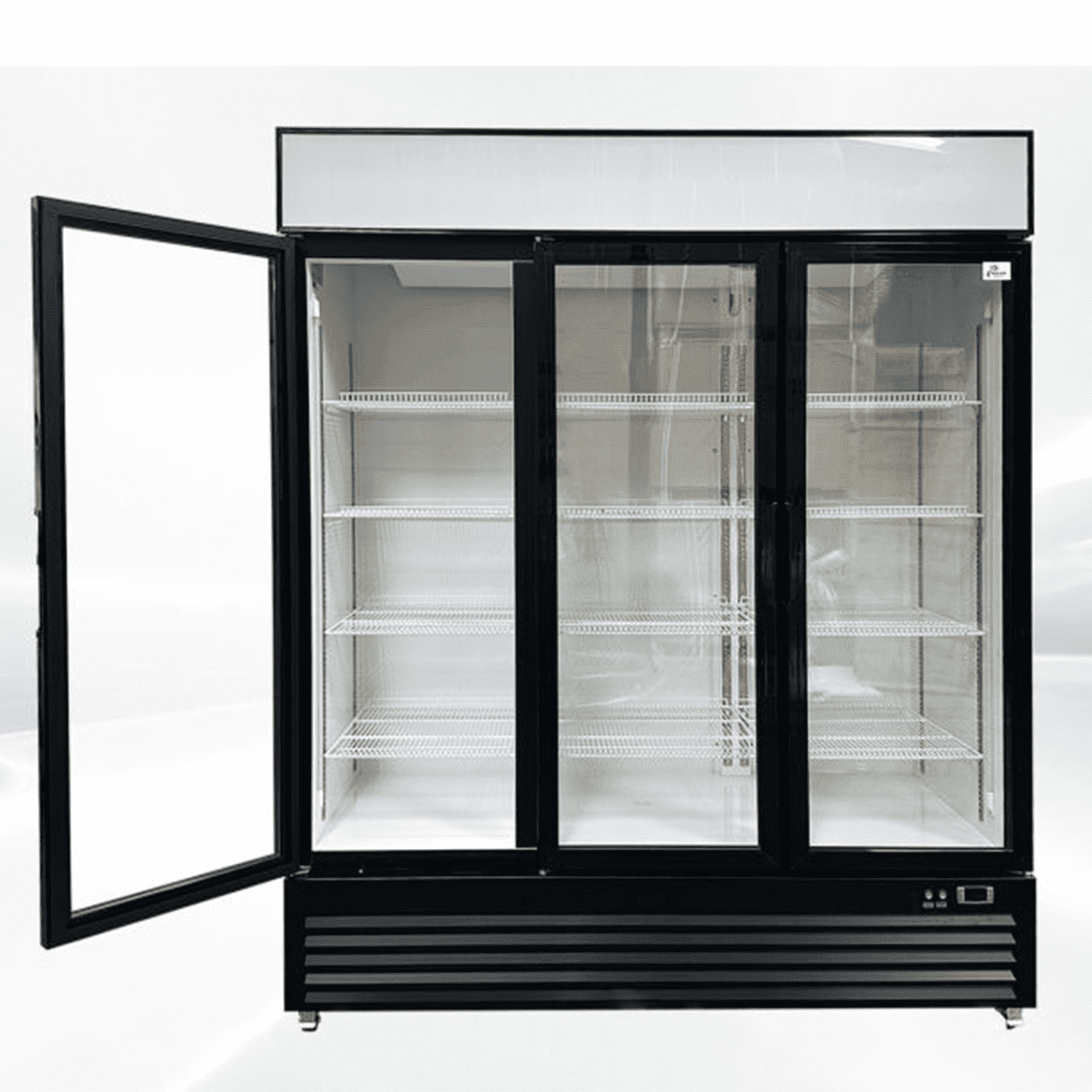 Cooler Depot 64 in. Three Glass Door Commercial Merchandiser Refrigerator 49.8 Cu.Ft. NSF Commercial Refrigerator Cooler