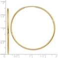 thumbnail image 4 of 14K Yellow Gold 1.25mm Endless Hoop Earring (41 X 41) Made In Peru xy1211, 4 of 6