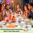 thumbnail image 6 of YasTant 70 Oz/2L Glass Pitcher, Glass Water Kettle with Precise Scale Line and Lid, Elegant Diamond Design Water Pitcher with Handle, Hot/Cold Water Jug, Juice, and Iced Tea Beverage Carafe, 6 of 7