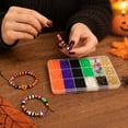 thumbnail image 6 of Polymer Clay Heishi Beads Jewelry Making Kit Halloween DIY Craft Supplies with Black Gold Letter Beads Spooky Festive Charms for Handmade Holiday Bracelet Necklace Jewelry Designing, 6 of 6