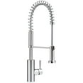 thumbnail image 1 of Miseno MNO281CP Professional Series Pre-Rinse Kitchen Faucet with Multi-Flow Spray Head, Polished Chrome, 1 of 1