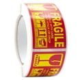 thumbnail image 2 of 1 Roll Fragile Warning Label Sticker Self Adhesive Easy to Stick Eye-catching Handling Awareness Fragile Warning Label T, 2 of 6