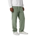 thumbnail image 2 of Resicozy Mens Corduroy Pants Wide Leg Elastic Waist Sweatpants Casual Baggy Vintage Work Trousers with Pocket Light Green L, 2 of 4