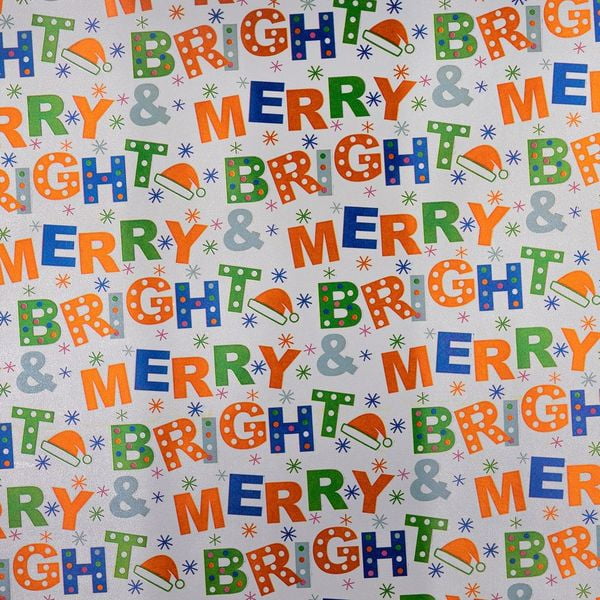 JAM Paper Silver Pattern Wrapping Paper, All Occasion, 64 Sq. ft