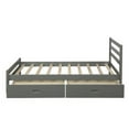 thumbnail image 4 of Twin Platform Bed Frame with Two Storage Drawers, Baysitone Wood Twin Bed Frame with Wood Slat Support, 4 of 7