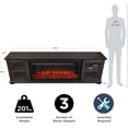 thumbnail image 3 of Real Flame Benjamin 81" Landscape Electric Fireplace TV Stand in Weathered Wood, 3 of 5