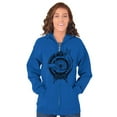 thumbnail image 4 of Hand Eye Crystal Ball Futuristic Spirit Zip Up Hoodie Men's Women's Brisco Brands S, 4 of 6