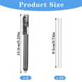 thumbnail image 2 of 12 Pcs Retractable Mechanical Eraser Pen Pen-Style Erasers Precise Erasing Pens White Pencil Eraser Refill,2 pcs x Pen-Style Erasers 10 pcs x Refill, 2 of 8