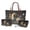 Black - Crow Flower Star Moon, variant on DISNIMO Owl Flower Print Handbag Wallet Set for Women Large Tote Bag Fashion Top Handle Handbag with Makeup Pouch Wristlet Wallet, Gift for Mom Wife etc