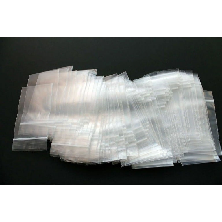 Reclosable Plastic Storage Bag 2 x 3 4-Mil Clear Zip Lock Pk/100 2x3
