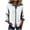 Z3-White, variant on Kalauyu Womens Waffle Denim Long Sleeve Trim Button Down Shirt, Long Sleeve Roll Cuff Contrast Denim Casual Blouse Top