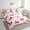 Pink Brown, variant on 7 Piece Bed in a Bag Twin Size Comforter Set Cartoon Cat Bedding Set,Cartoon Kitten Pet Reversible Bed Set,Love Heart Comforter with Sheet Set,All Season