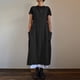 thumbnail image 3 of Vestido de mujer Casual Suelto Sólido Pinafore Tirantes Largos Delantal Algodón Lino Vestidos Generales con Bolsillos, 3 of 5