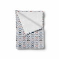 thumbnail image 2 of Retro Soft Flannel Fleece Throw Blanket, Colorful Sketch Style Male Moustache Types as Handlebar Walrus and Chevron Pattern, Cozy Plush for Indoor and Outdoor Use, 50" x 60", Multicolor, by Ambesonne, 2 of 6