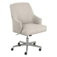 thumbnail image 2 of Home Square 2 Piece Swivel Linen Office Chair Set in Light Gray, 2 of 11