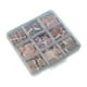 thumbnail image 2 of Uñas postizas cortas cuadradas con borde blanco minimalista para decoración de uñas de los pies. Caja de 9 colores con 216 piezas por uña., 2 of 8