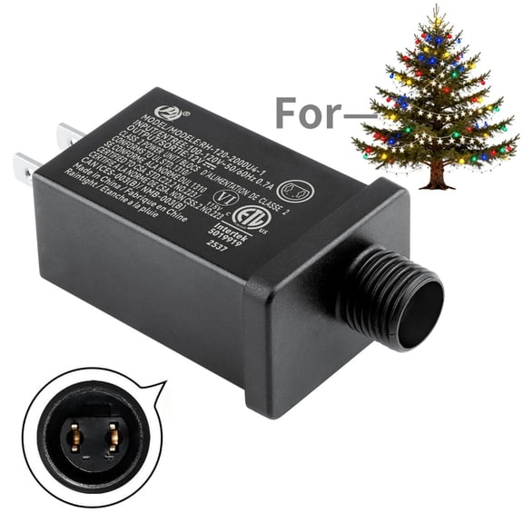 K-MAINS 12V Adapter Compatible With Outdoor Christmas Inflatable Decorations LED String Lights