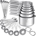 thumbnail image 1 of Juego de tazas y cucharas medidoras EWFEN de acero inoxidable, 21 piezas, 1 of 6