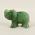thumbnail image 3 of Yesbay 3.8cm Hand Carved Artificial Green Aventurine Jade Stone Elephant Statue Decor,Elephant Statue, 3 of 7