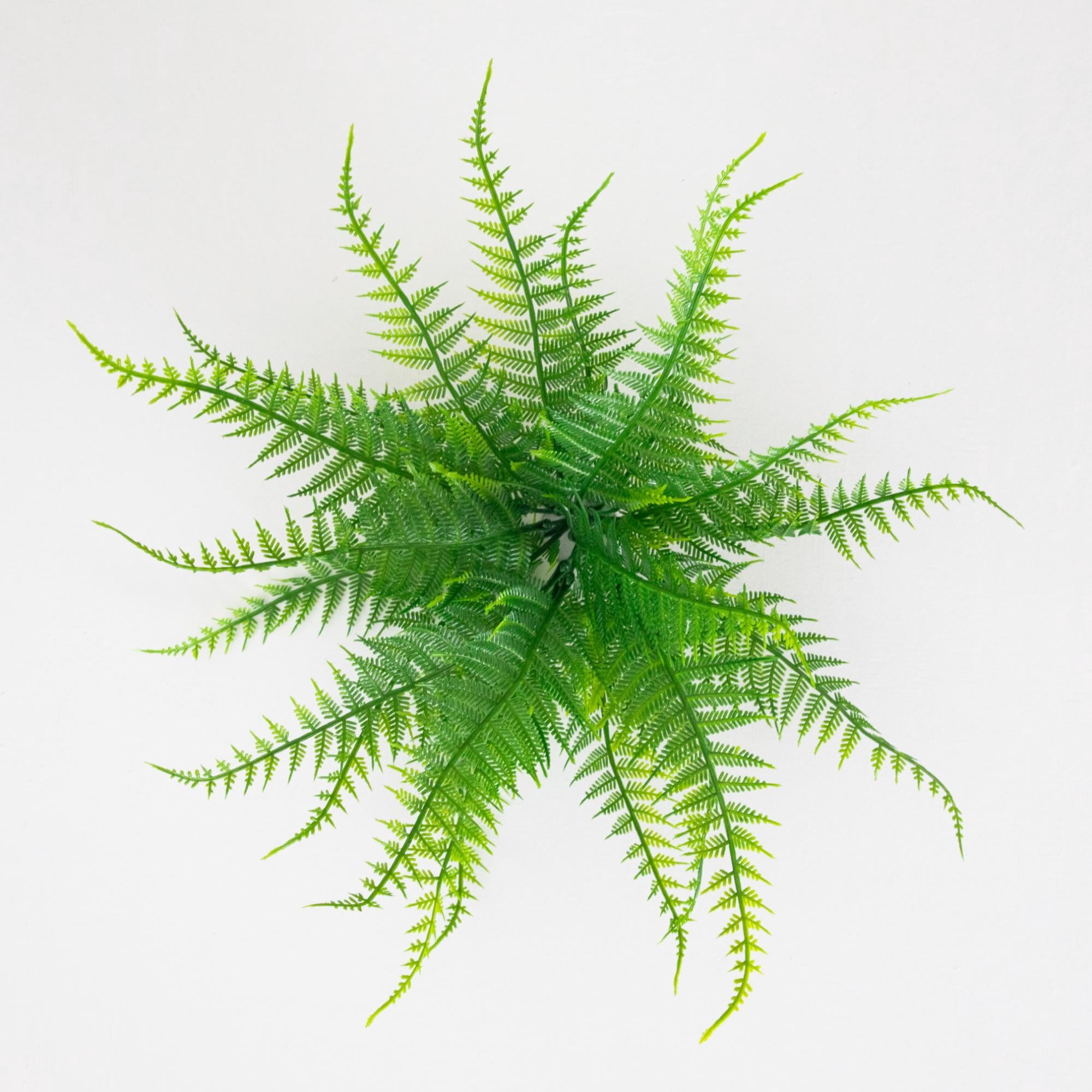 17in. UV Resistant Artificial Fern Bush (Indoor/Outdoor) - Set of 6