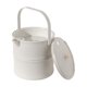 thumbnail image 4 of Cubo de basura para desechos de té, bote de basura para accesorios de mesa de ceremonia, grande, portátil con Blanco, 4 of 9