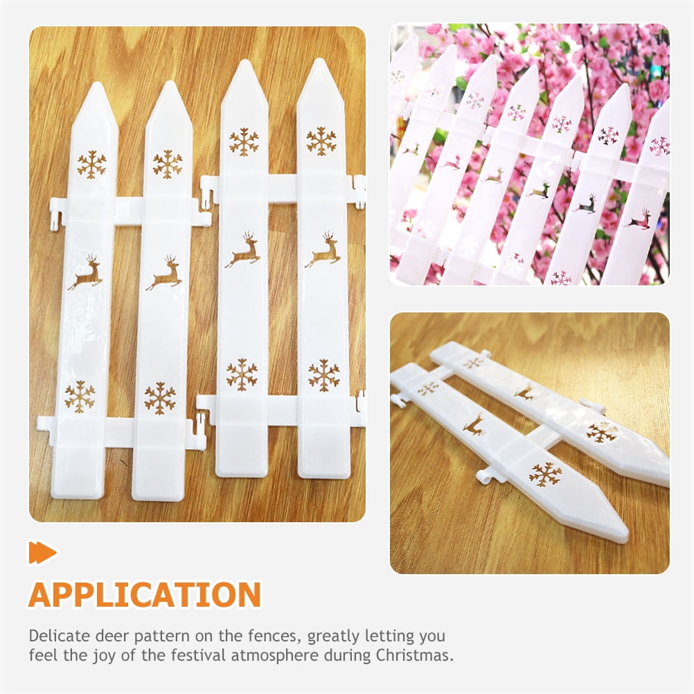 Dytern Christmas,30pcs Christmas Tree Fence Plastic Fence Garden Fence Decorative Fences for Party