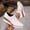 White, variant on Women's Casual Loafers, Soft Soled Middle Heels Shoes, Versatile Indoor Outdoor, Adjustable Lace-Up, Comfortable All-Day Wear, Trendy Espadrille Detail, Perfect for Work and Weekend Black F