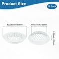 thumbnail image 3 of Uxcell Paquete de 20 Respiraderos Circulares de Soffit, 50mm/1.97 Pulgadas Respiraderos Redondos de Acero Inoxidable con Rejilla para Baño Hogar/ Oficina/Cocina/Armario/Guardarropa [Blanco], 3 of 7