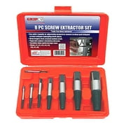 GRIP 8pc Screw Extractor Broken Nut Bolt Remover Tools #1 to #8 Sizes Set 53100