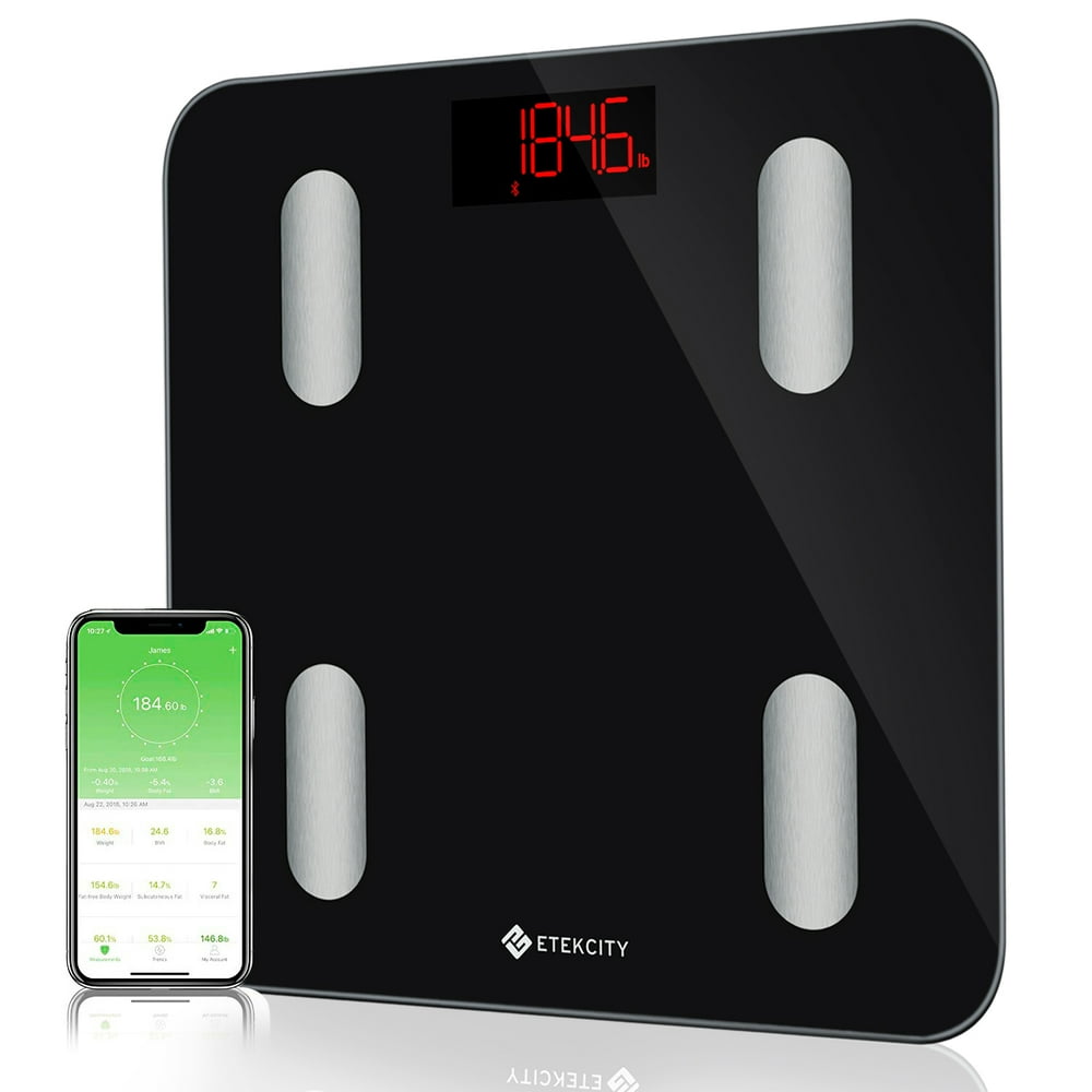 Etekcity Smart Bluetooth Body Fat Scale Digital Bathroom Weight Scale
