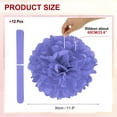 thumbnail image 2 of 12inch Tissue Paper Pom Poms, 12PCS Pom Poms Paper Flowers Ball Tissue Paper Flowers for Wedding Bridal Shower Birthday Bachelorette Party Backdrop Decoration, Purple, 2 of 6