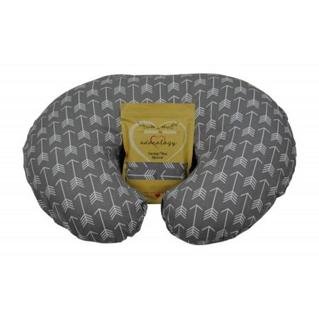Newborn Gift Set Case - Nursing Pillow Slipcover Gray Arrow Design Maternity Breastfeeding Newborn Infant Feeding Cushion Cover Case Baby Shower Gift for New Moms