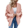 thumbnail image 4 of Cardigan Épais à Manches Courtes en Tricot pour Femmes, 4 of 6