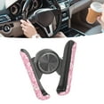 thumbnail image 3 of Bling Car Phone Holder, 360Adjustable Universal Auto Car Phone Mount, Rhinestone Crystal Decoration, Car Dash Air Vent Cell Phone Holder GPS Stand, Car Shiny Accessories for, 3 of 7