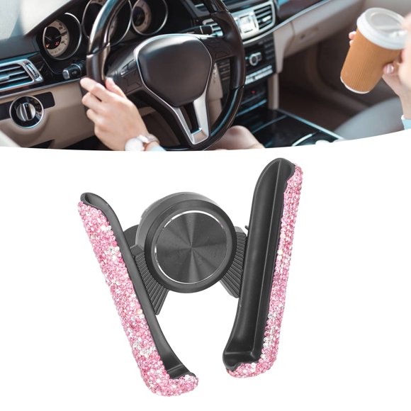 Soporte para Teléfono de Coche Bling, Soporte para Vehículo Con Diamantes de Imitacia, Universal para Mujer