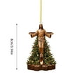 thumbnail image 3 of Adorno Navideño En 2D Adorno Para Árbol De Navidad Adorno Acrílico Con Doble Impresión Adorno Interesante Para Navidad B, 3 of 4